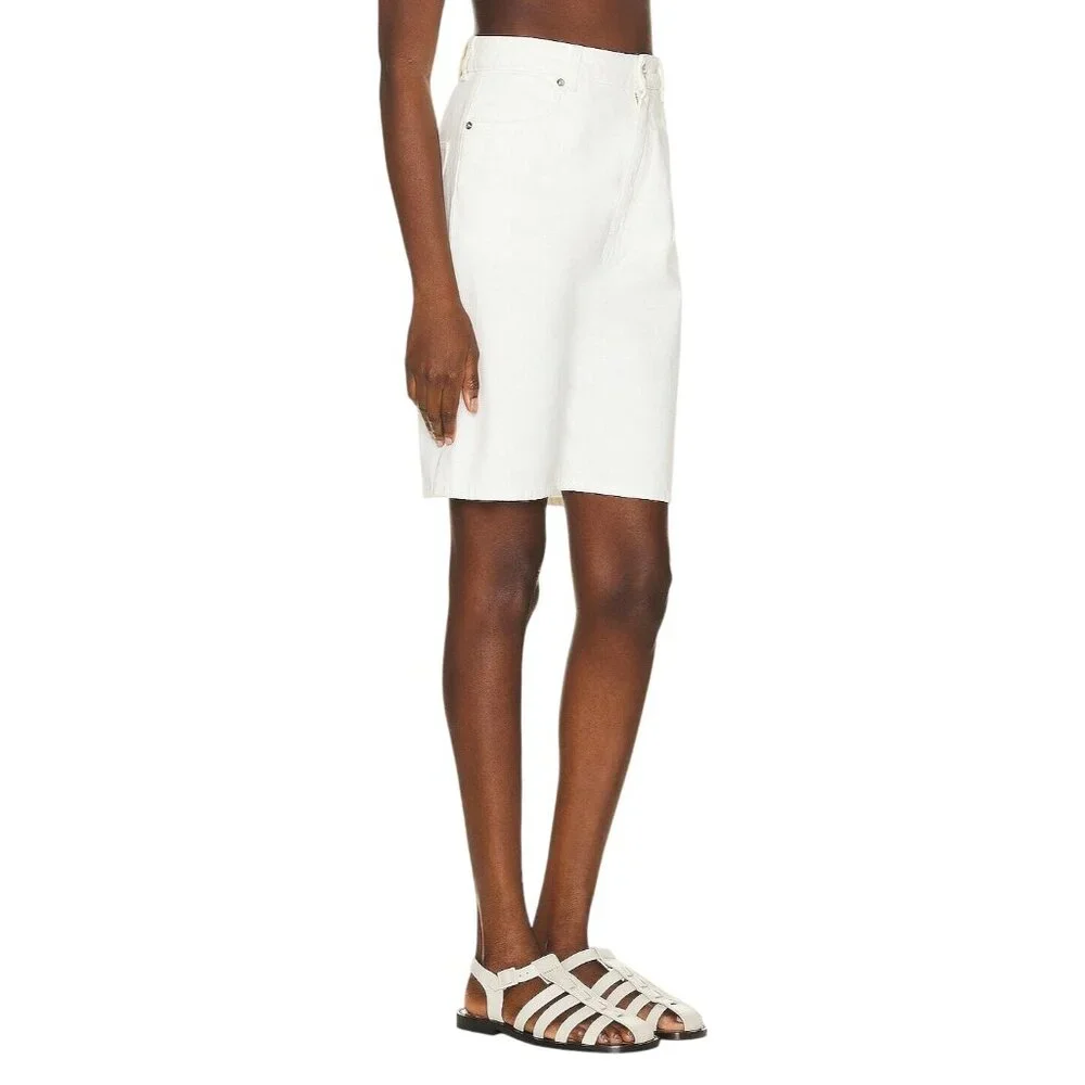 Loulou Studio Isu Shorts in Ivory 25 New Womens Bermuda Long Knee